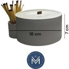 Melusina Candle Dekoratif Kibritli Mumluk ve Kokulu Vegan Soya Wax Mum (Yanında 10 Adet Cam Şişe Kibrit ile Gönderilecektir)