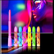 Vıp Glow In The Dark Under Uv Light 6 Adet Glow Neon Fosfor Boya Uv Mor Işıkta Parlayan Vücut Boyası