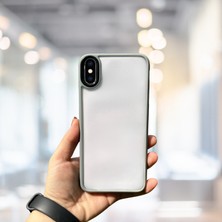 Pazarella iPhone Xs Max Yanları Renkli Silikon Parlak Arka Yüzeyli Tlp Tiger Hibrit Kapak