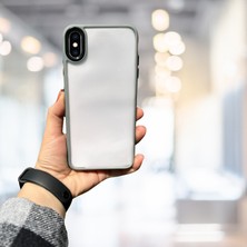 Pazarella iPhone Xs Max Yanları Renkli Silikon Parlak Arka Yüzeyli Tlp Tiger Hibrit Kapak