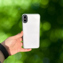 Pazarella iPhone Xs Max Yanları Renkli Silikon Parlak Arka Yüzeyli Tlp Tiger Hibrit Kapak