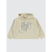 Harry Potter Kız Çocuk Sweatshirt 6-9 Yaş Tebeşir