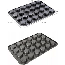 Emr Shop   Muffin Kalıbı 24'lü Cupcake Kapsülü Fırın Mini Kek Browni Kekstra Kurabiye Kalıbı Muffin Baking Pan   Emr Home