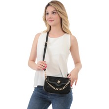 Beverly Hills Polo Club Kanvas Siyah Kadın Çapraz Çanta 05BHPC8039