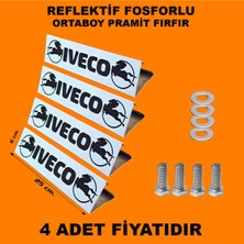 Tekno Trust Piramit Fırfır 25 Cm. Reflektif Fosforlu Iveco Yazılı 4 Adet Fiyatıdır. Iveko Tır Kamyon Aksesuar