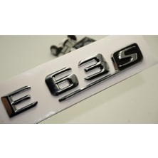 Tekno Trust Benz E 63S Bagaj Krom Metal 3m 3D Yazı Logo