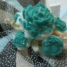 Yeşil Şakayık Mum Box Candle Kutu Mum Hediyelik