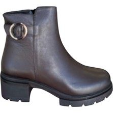 Castle Black YLDZ-27362-1 Kadın  Deri Klasik Bot Kahverengi