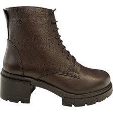 Castle Black YLDZ-27361-1 Kadın  Deri Klasik Bot Kahverengi