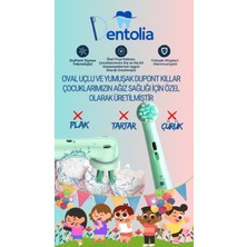 Dentolia Çocuklar Için Oral-B Uyumlu Şarjlı Ve Pilli Diş Fırçası Yedek Başlığı 4 Adet