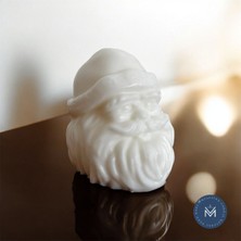 Melusina Candle Dekoratif 3D Noel Baba Figür Mum - Kokulu Vegan Soya Wax Mumu