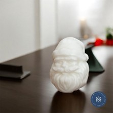 Melusina Candle Dekoratif 3D Noel Baba Figür Mum - Kokulu Vegan Soya Wax Mumu