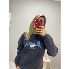 Stalk Giyim Alaska Nakış Işlemeli 3 Iplik Şardonlu Sweatshirt