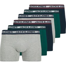 Jack & Jones Jack Jones Erkek 6 Lı Paket Pamuklu Boxer 12270759