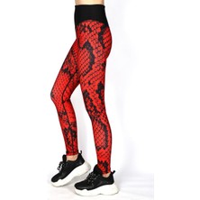 Yılan Desenli ve Fit Toparlayıcı ve Şekillendirici Taytlar – Spor, Tenis, Koşu ve Yoga Için Maksimum Performans!