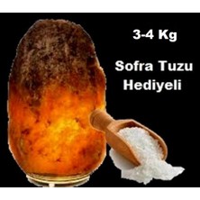 Alpi Alp-I Çankırı Doğal Tuz Lambası 3/4 kg Ağırlığında  1 kg Çankırı Sofra Tuzu Hediyeli