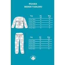 Minik Dolap 🎄 Yılbaşı Temalı %100 Pamuk Kedicik Desenli Çocuk Pijama Takımı 🎄