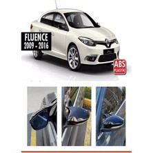 Mayuk Dizayn Renault Fluence Batman Yarasa Ayna Kapağı Piano Black 2009-2016 ve Montaj Bandı