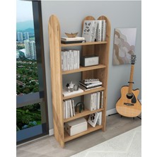 Dekoratif 5 Raflı Kitaplık Modern Kitaplık Kütüphane Organizer