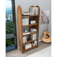 Dekoratif 5 Raflı Kitaplık Modern Kitaplık Kütüphane Organizer