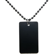 Omark Cotton Siyah Çelik Künye