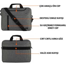 Beutel NLG300 15.6" - 16.1" Evrak Notebook Laptop Bilgisayar Çantası - Gri