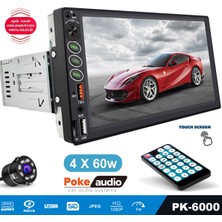 Poke Tofaş Tek Din Teyp 7 Inch 4X60 Watt 2xusb Şarjlı Kameralı Poke PK-6000