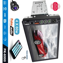 Poke Tofaş Tek Din Teyp 7 Inch 4X60 Watt 2xusb Şarjlı Kameralı Poke PK-6000