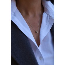 Yenigün Kuyumculuk 14 Ayar Altın N Harfli Kolye