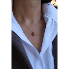 Yenigün Kuyumculuk 14 Ayar Altın Taşsız Fatmanın Eli Kolye