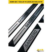 Bab Dizayn Automotive Dacia Sandero Krom Kapı Eşik Koruması 2012-2020 Arası 4 Parça