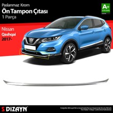 Tekno Trust S-Dizayn Nissan Qashqai Krom Ön Tampon Çıtası 2017-2021