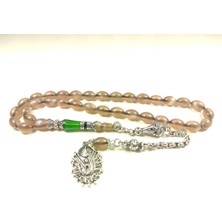 İskeçe Tesbih 925 Ayar Gümüş Nakkaş Ip Yolu Eskitme Eski Usul Multi Color Sıkma Kehribar Sertifikalı 6149