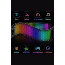 Wearfitpro LED Matrix Panel Dijital Ekran Kumandalı App Kontrollü LED Ekran