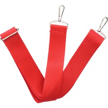 Sofist İstanbul Bright Red Narrow Woven Adjustable Bag Strap Parlak Kırmızı Dar Dokuma Ayarlanabilir Çanta Askısı