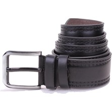 Dagoster DMK26-455 Siyah 4.5 cm Suni Deri Erkek Kemer