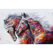 Aden Dekoratif At Görseli Kanvas Tablo