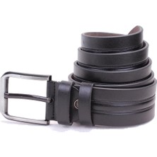 Dagoster DMK26-457 Siyah 4.5 cm Suni Deri Erkek Kemer