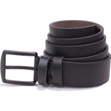 Dagoster DMK26-353 Siyah 4 cm Suni Deri Erkek Kemer