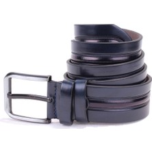 Dagoster DMK26-457 Lacivert 4.5 cm Suni Deri Erkek Kemer