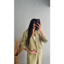 Yeşil Modal Kumaş Takım
