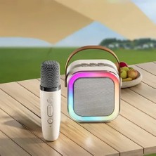 Arell Teknoloji Kablosuz Mikrofonlu Rgb Karaoke Bluetooth Hoparlör