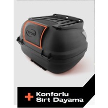 Wogen 41 Lt Motosiklet Arka Çantası Üst Bagaj Sırt Dayama Premium Beyaz [orjinal Sırt Pedi]