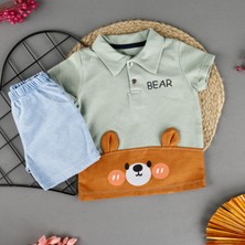 Bebegci Kulaklı Bear Detaylı 2'li Erkek Takım