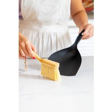 Dekorz Dükkan Bambu Plastik Faraşlı Eğik Model Masa Temizleme Fırçası