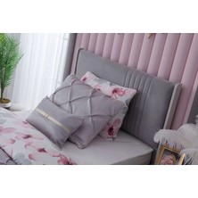 Bubu Home Elegant Genç Odası Başlıklı Karyola Köşe Dolap Çalışma Masa Kitaplık Komodin