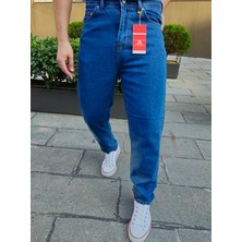 Ceza Denim Erkek Boyfriend Rahat Kalıp Mavi Pantolon (F-140)