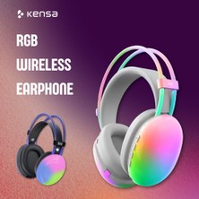 Rgb Yeni Nesil Kafaüstü Kulaklık-Müzik Kulaklığı-Işıklı Kulaklık