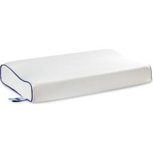 MADEMUR Ortopedik Visco Yastık Ergonomik Boyun Destekli Visco Yastık 60X40X11-9 cm
