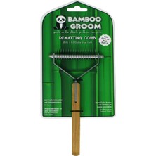 Bamboo Groom Köpekler Için 17 Diş Kıtık Açıcı Dematting Comb Tarak